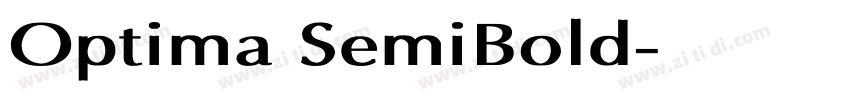 Optima SemiBold字体转换